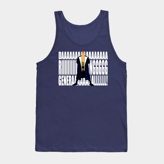 Navy General (white text) Tank Top by BradyRain